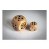 Schima wooden dice 3cm dia wood | No Branding | not available | not available