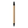 Push button ball pen in bamboo black | No Branding | not available | not available