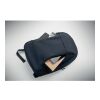 15" soft PU laptop backpack navy blue | No Branding | not available | not available