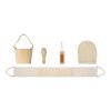 Bath gift set in wooden bucket wood