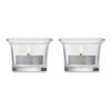 Tea light holder set with stand wood