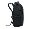 15" PU laptop backpack black