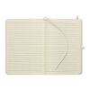 A5 recycled PU notebook Off White