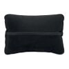 Suede fabric cushion black