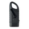 Solar torch with dynamo crank black