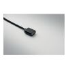 3-in-1 charging cable keyring black
