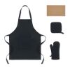Recycled cotton kitchen set black