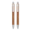 Acacia wood pen and pencil set wood
