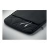 Nylon laptop pouch 15" black