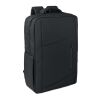 15" PU RPET laptop backpack black