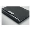 A5 portfolio with notepad black