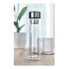 Borosilicate glass bottle with touch thermometer transparent | No Branding | not available | not available