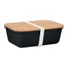 Lunch box with bamboo lid black | No Branding | not available | not available
