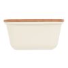 Lunch box with bamboo lid beige | No Branding | not available | not available | not available