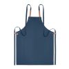 Organic cotton apron 340 gr/m² with 2 front pockets blue | No Branding | not available | not available | not available