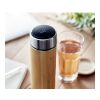 Double wall flask 480 ml with touch thermometer wood | No Branding | not available | not available | not available