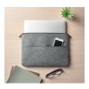 RPET felt zipped laptop bag grey | No Branding | not available | not available | not available