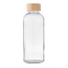 Glass bottle 650ml, bamboo lid transparent | No Branding | not available | not available | not available
