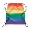 Rainbow RPET drawstring bag multicolour | No Branding | not available | not available | not available