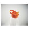 Sports RPET bottle with flip lid 650ml orange | No Branding | not available | not available | not available
