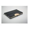 A5 RPET notebook with phone stand black | No Branding | not available | not available | not available