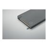 Recycled PU A5 lined notebook grey | No Branding | not available | not available | not available