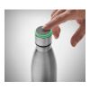 Double wall bottle 500 ml with hydration reminder matt silver | No Branding | not available | not available | not available