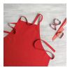 Kitchen apron in cotton red | No Branding | not available | not available | not available