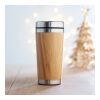 Double wall bamboo flask 400ml wood | No Branding | not available | not available | not available