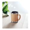 Double wall tumbler 300ml with bamboo wood | No Branding | not available | not available