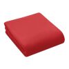 RPET fleece travel blanket in pouch red