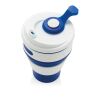 Foldable silicone cup blue | No Branding | not available | not available