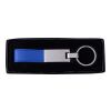 Steel and PU key holder Keon cobalt blue | No Branding | not available | not available