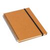 Recycled leather notebook A5 Egon brown | No Branding | not available | not available