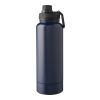 Stainless steel double-walled drinking bottle 1000 ml Nathaniel blue | No Branding | not available | not available
