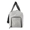 600D recycled polyester duffle bag Desmond light grey | No Branding | not available | not available