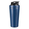 Recycled stainless steel single-walled drinking bottle (750 ml) Orla cobalt blue | No Branding | not available | not available