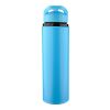 Recycled stainless steel drinking bottle (500 ml) Zeno light green | No Branding