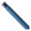 Recycled aluminium rubberized ballpen Anisa blue | No Branding
