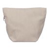 Corduroy zippered cosmetic pouch Tia grey | No Branding
