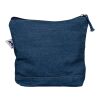 Recycled denim cosmetic bag Orin blue | No Branding