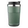 Recycled stainless steel travel mug (400 ml) Chiara grey | No Branding