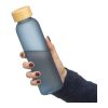 Glass drinking bottle (500 ml) Levi cobalt blue