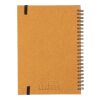 Recycled leather notebook A5 Egon brown | No Branding | not available | not available
