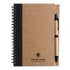 Wire bound notebook with ballpen. Stella black | No Branding | not available | not available