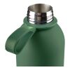 Recycled stainless steel double-walled drinking bottle (500 ml) Sena green | No Branding | not available | not available