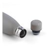 Recycled double-walled drinking bottle 500 ml Sunny grey | No Branding | not available | not available