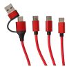 Charging cable Hexa | 6-in-1 red