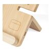Wireless charger Tribu | Recycled bamboo | 3-in-1 brown