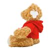 Plush teddy bear Monty red